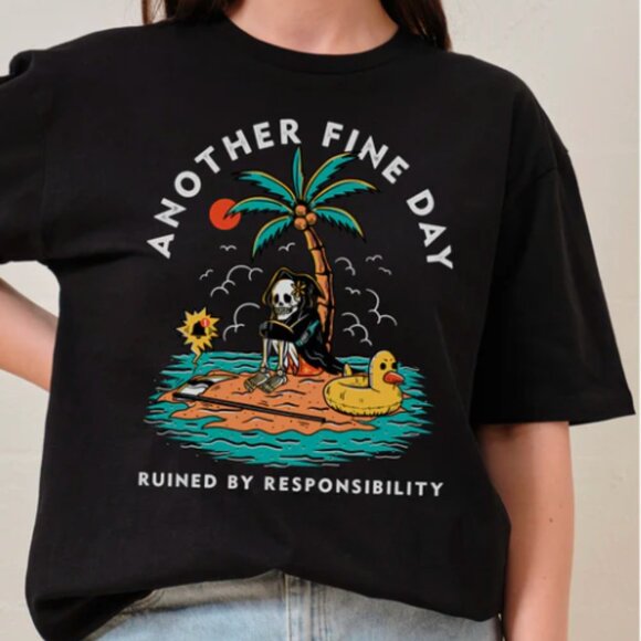 Another Fine Day Spreading Misinformation T-Shirt - Picture 1 of 4